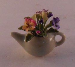 Flowers in Teapot by Pat Richmond