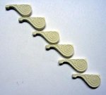 A set of 6 left hand stair brackets 1:24th 24th-moul by Sue Cook