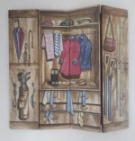Mens Dressing Room Screen by Christopher Whitford