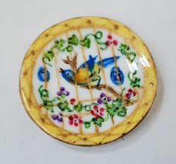 Voliere Round Platter by Christopher Whitford