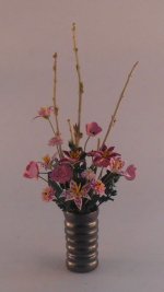 Flower Arrangement w/Bamboo by Paula Gilhooley