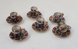 Old Imari Demitasse Cups set of 2 by Christopher Whitford Old Imari Demitasse Cups set of 2 by Christopher Whitford
