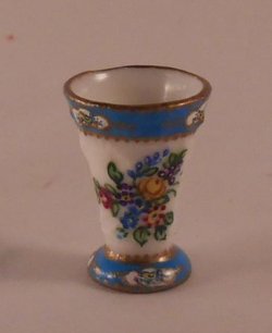 Celeste Blue Flared Vase by Christopher Whitford