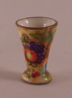 Royal Worcestor Fruit Flared Vase by Christopher Whitford
