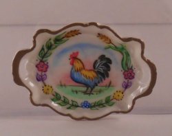 Provencal Coq Handled Tray by Christopher Whitford