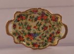Chintz Bird Handled Tray by Christopher Whitford