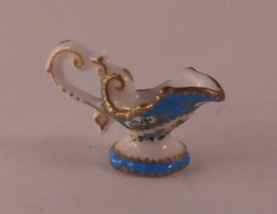 Celeste Blue Gravey Boat by Christopher Whitford