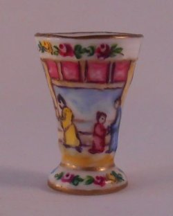 Famille Rose Flared Vase by Christopher Whitford