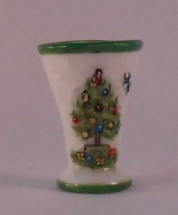 Christmas Tree Flared Vase by Christopher Whitford