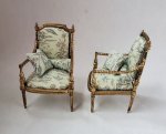 Les Chinoiseries Silk Print French Chair by Alison Davies