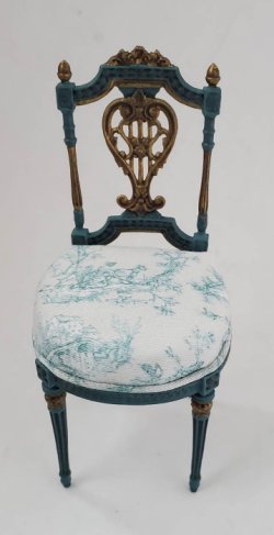 Toile Silk Sheild Back Chair by Alison Davies