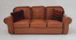 Crocodile Embossed Leather Sofa