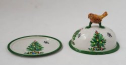 Christmas Tree Ltd.Ed. Covered Platter by Christopher Whitford