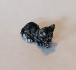 Tiger Sleeping Kitten by Pocket People by Sandra Hendry