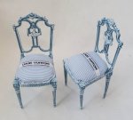 Chair in Louis Vuitton Fabric by Alison Davis