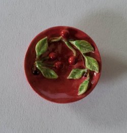Cherry Plate by Dominique Levy