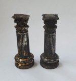 Bronze Pair of Pedestals From Natural Historie
