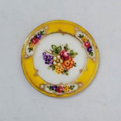 Edwardian Flower Round Platter by Christopher Whitford