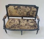 Gustavian Sofa Upholstered in Antique Pettiepoint by Herbillon
