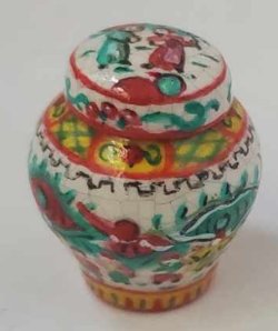Japanese Crackle Temple Jar #2 by Christopher Whitford