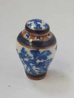 Japanese Crackle Temple Jar #4 by Christopher Whitford