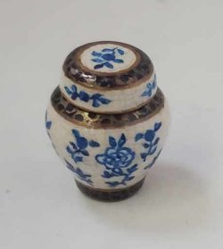 Japanese Crackle Temple Jar #13 by Christopher Whitford