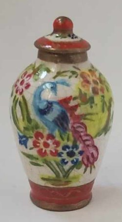 Japanese Crackle Temple Jar #10 by Christopher Whitford