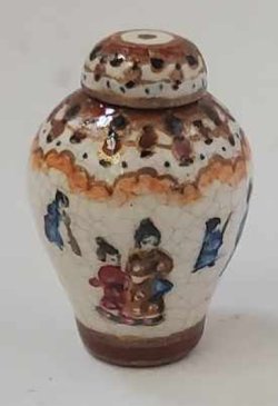 Japanese Crackle Temple Jar #12 by Christopher Whitford