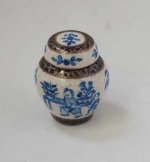 Japanese Crackle Temple Jar #6 by Christopher Whitford