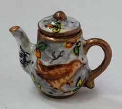 Gien Rambouillet Coffee Pot Bird by Christopher Whitford
