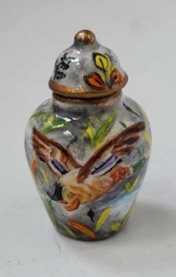 Gien Rambouillet Temple Jar Duck by Christopher Whitford
