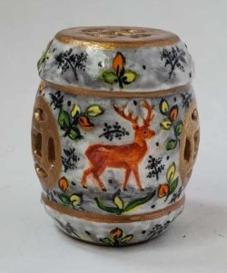Gien Rambouillet Garden Seat Deer by Christopher Whitford