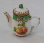 English Fruit Coffee Pot by Christopher Whitford