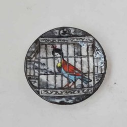 Fornasetti Lady Head Birdcage Plate by Christopher Whitford
