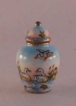 Swan Lake Temple Jar by Christopher Whitford