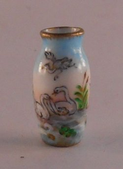 Swan Lake Round Vase by Christopher Whitford