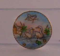 Swan Lake Round Platter by Christopher Whitford