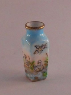 Swan Lake Square Vase by Christopher Whitford