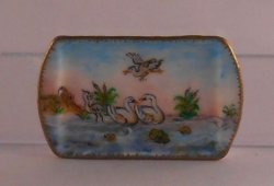Swan Lake Rectangle Tray by Christopher Whitford