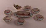 Fish Set signed BJZ 1988 *estate* #B