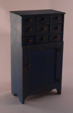 Aponthcary Jelly Cabinet Federal Blue by Bubba's