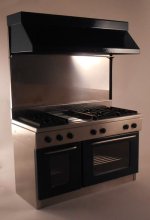 Double Blue Enamel Stove by TYA