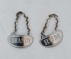 Silver Wine Bottle Hang Tags by Truly Scrumptious