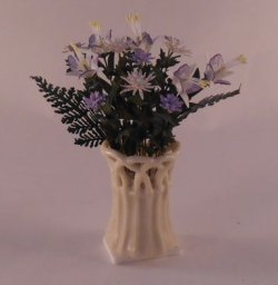 White/Lavender Arrangement in Stapleton Vase by Artistic Florals