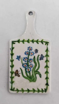 Portmeirion Blue Flow Bread Board Ltd.Ed by Christopher Whitford