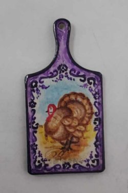Thanksgiving Turkey Bread Board Ltd.Ed by Christopher Whitford