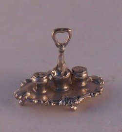 Silver Inkstand by Eugene Kupjack
