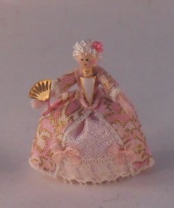 Georgian Lady Pink Doll 144th Scale by Sally Reader