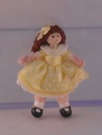 Party Dress Doll in Yellow by Sally Reader