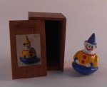 Roly Poly Yellow Clown in Box by Taller Targioni #A
